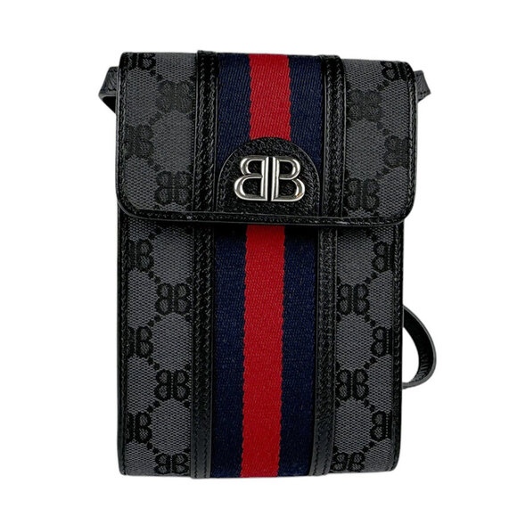 BALENCIAGA Black Leather Shoulder Bag - Picture 1 of 5